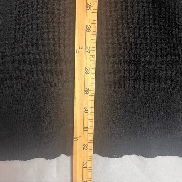 Eileen Fisher Merino Wool Tunic Sweater Womens XL Black V Neck Relaxed Basic - Picture 10 of 12